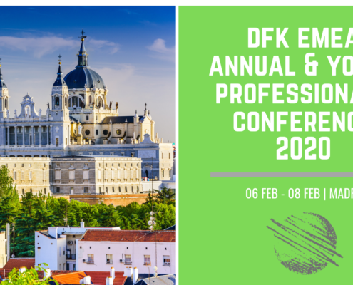 Cartel de la conferencia anual DFKMadrid 2020