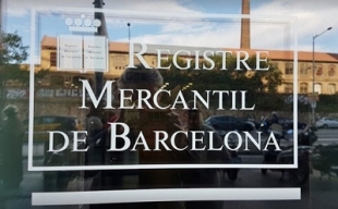 Porta d'accés al Registre Mercantil de Barcelona