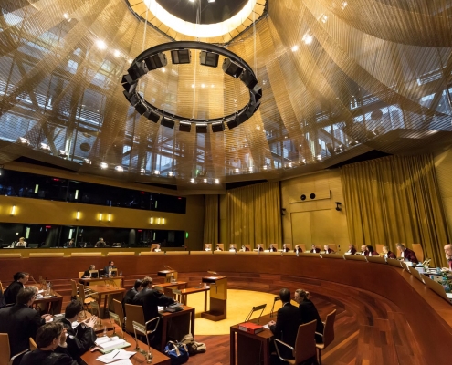Una vista ante el Tribunal de Justicia e la Unión Europea (TJUE)