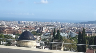 Panorámica de Barcelona desde la parte alta de la ciudaddesde