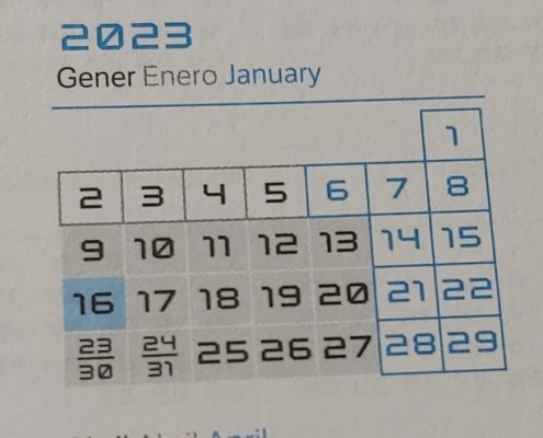 Calendari del 2023