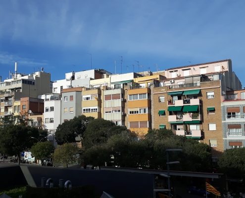 Bloques de pisos en Barcelona