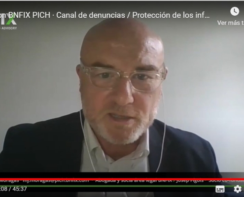 Josep Fígols, durante el café con BNFIX dedicado a los canales de denuncia