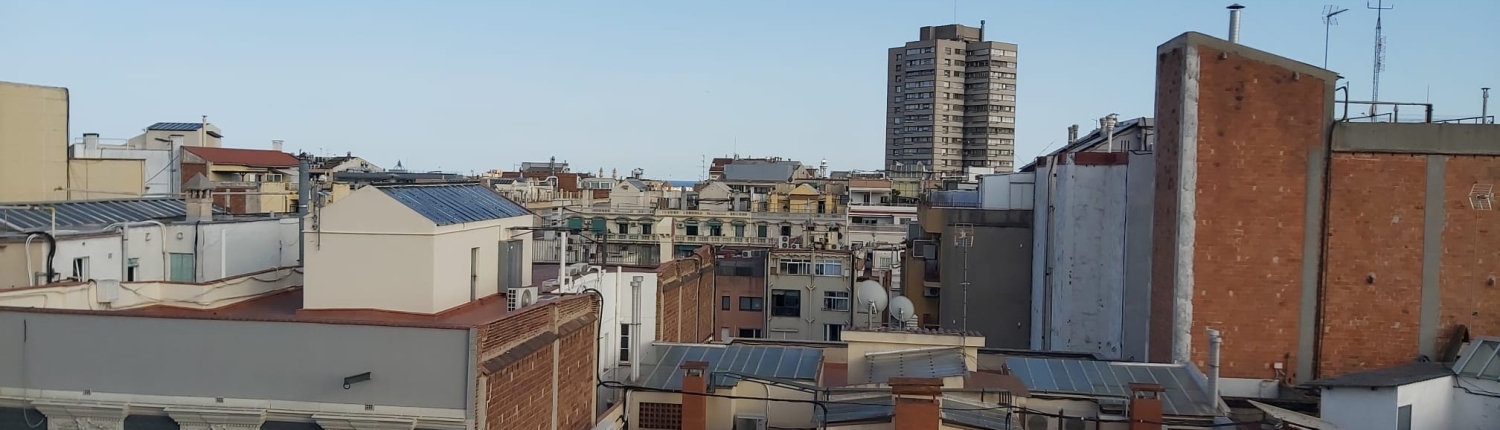 Vistas de Barcelona desde un sexto piso