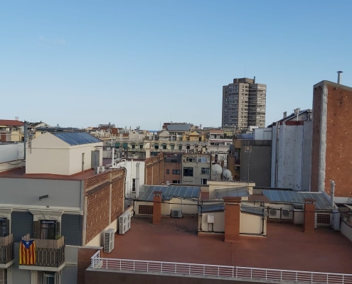Vistas de Barcelona desde un sexto piso